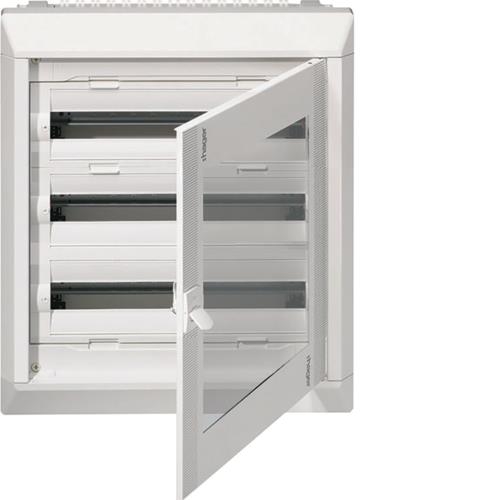 Coffret encastré vega D 3R. 72M.. - porte transparente