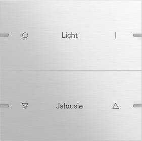 wippenset 2-v indiv. tastsens.4 TS4 aluminium(geanod.)