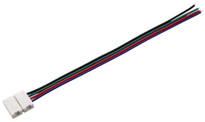 Aansluitingskabel met open einde voor flex strips RGB 10 mm