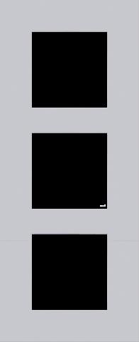 DRIEVOUDIGE AFDEKPLAAT MET 60MM CENTERAFSTAND, VERTICAAL