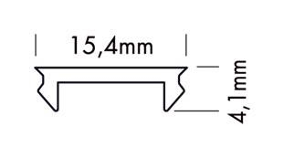 Cover 300 cm vlak - opaal voor S-Line