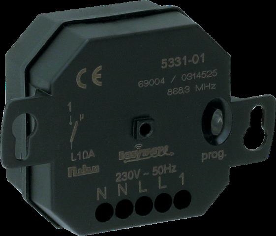RÉCEPTEUR À ENCASTRER RF À 1 CANAL, UNIPOLAIRE
