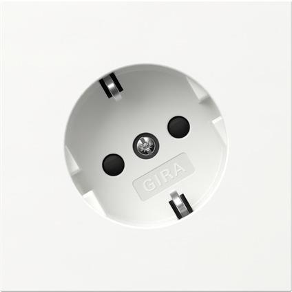 SCHUKO 30° + SH Gira F100 blanc