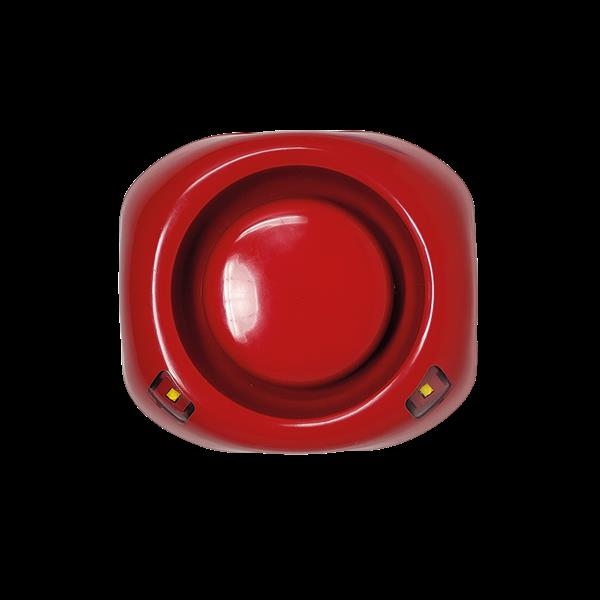 SIRENE INTERNE ROUGE AVEC FLASH BLANC EN54.23 - IP65