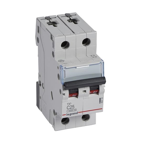 Aut. TX³ 3000A 2P C25 230/400V - 2 modules