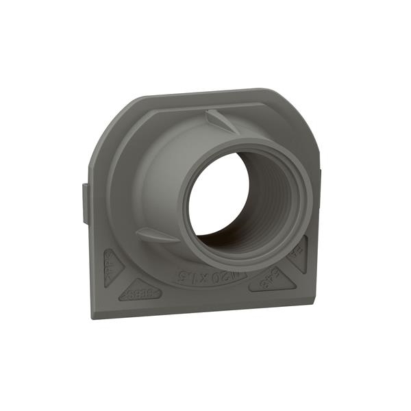 Plexo embout PE 1 entrée ISO20 anthracite