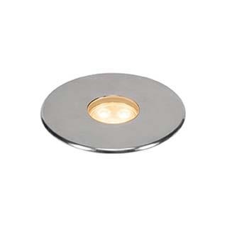 DASAR 100 PREMIUM, outdoor grondinbouwspot, LED, 3000K, IP67, rond, afdekplaat, roestvrij staal, 60°