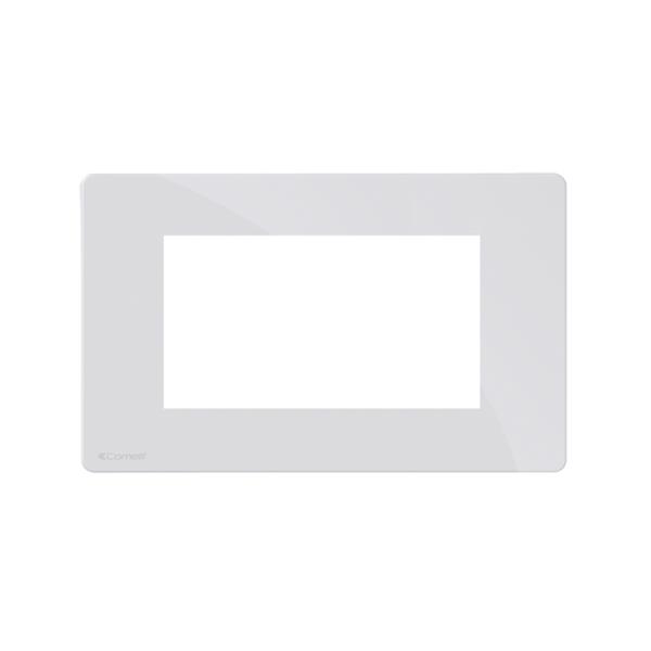 PLATINE  BLANCHE ONE COMP BTICINO AXOLUTE 4 MODULES