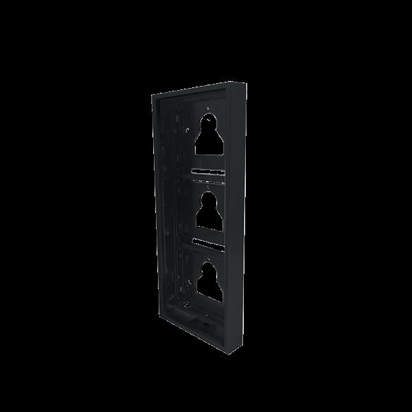 BOëTIER EN SAILLIE 3 MODULES ULTRA NOIR