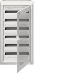 Coffret encastré vega D 6R. 144M.. - porte transparente