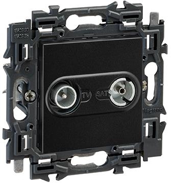 Val TV/FM ctdoos kabelnetwerk volledig app.zwart met spankl.