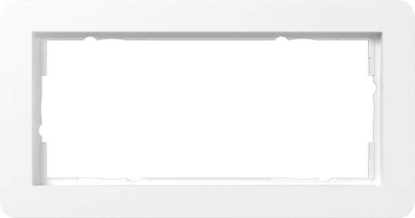 Cadre fin. 2x s/NC Gira E1 blanc