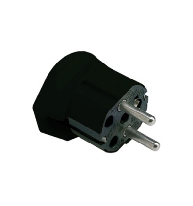 Fiche 2P+T 16A noire