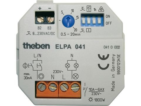 *410002* - Multifunctionele trappenhuisautomaat inbouw 230V 50-60HZ 0,2-20/60M 1NO 8A