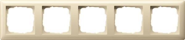 Cadre fin. 5x Standard 55 blanc crème