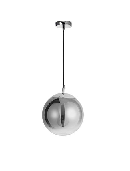 LAZIONE Gradient Smoke Glass Chrome Aluminium LED E27 1x12 Watt 230 Volt IP20 Bulb Excluded  D: 20 H