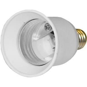 Adaptateur de socket - E14 mâle - E27 femelle - Blanc