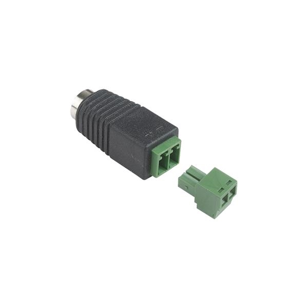VOEDINGSCONNECTOR KLEMMEN/JACKPLUG VROUWELIJK