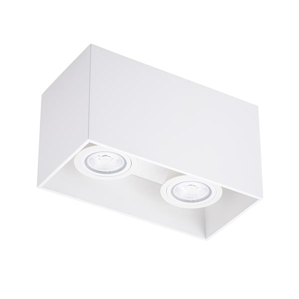 Blox duo - blanc - GU10 - incl. lampe a led 3000K