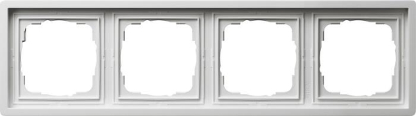 Cadre fin. 4x Gira F100 blanc