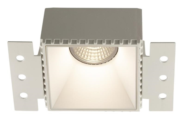 CASSO Square White Trimless downlight encastré GU10 excl