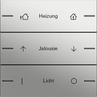wippenset 3-v indiv. tastsens.4 System 55 edelstaal