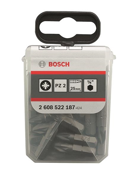 Embout de vissage extra-dur PZ2, 25 mm 25x