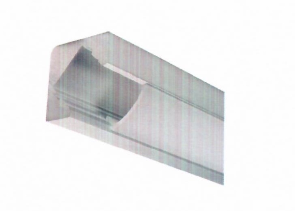Profilé d'angle en aliminium, 2m, fourni avec opalin, clips et bouchons, finition blanche