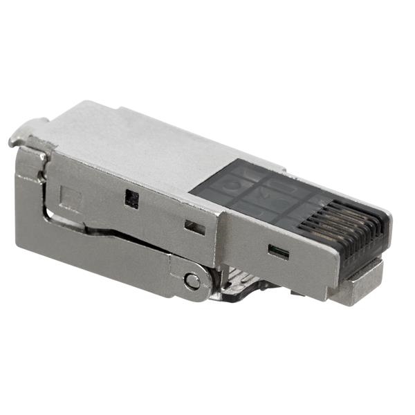 Connecteur Keystone Data CAT6A UTP 180° blanc