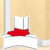 Derivation d'angle dlp design Vers goulotte 010424