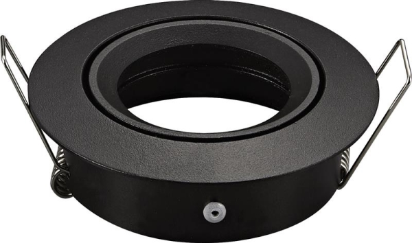 SATURN spot à encastrer richtbaar GU10(excl.amp.) zwart 83mm