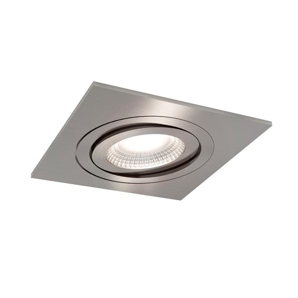 SILVERSTONE Spot Encastré Aluminium brossé Lamelles GU10 Max 50W