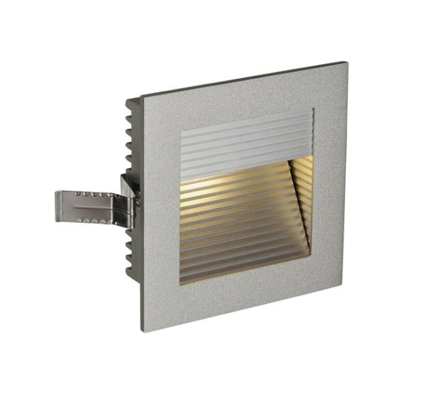 FRAME CURVE, recessed fitting, LED, 3000K, square, silver-grey, incl. leaf springs