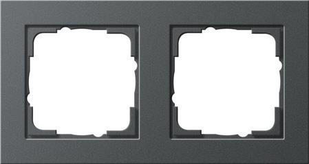 cadre fin. 2x Gira E2 anthracite