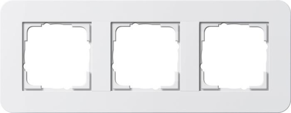 cadre fin. 3x Gira E3 blanc/blanc