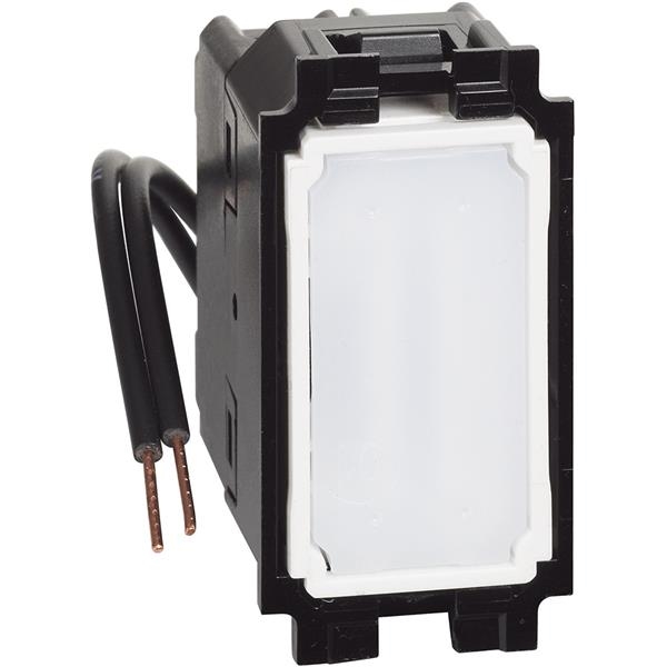 LNOW inverseur lum. 10AX led bleu composable 1 mod