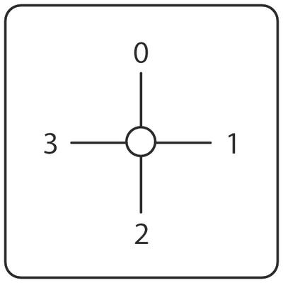 Ammeter switch 1-pôle 3 current transformer circuits