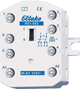 Elektromechanische inbouwschakelrelais 2 wisselcontacten 10A