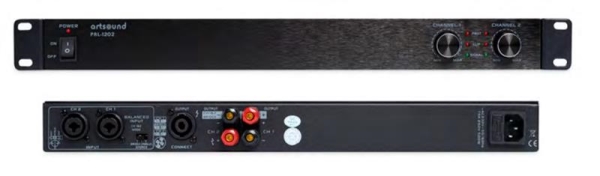 PRL-1202, 2-channel amplifier 2x120W (8ohm), black