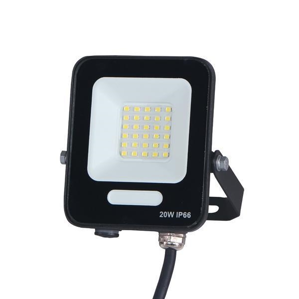 PROJECTEUR LED 20W 6500K IP66 NOIR