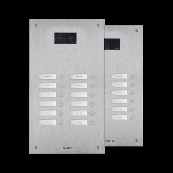 STEELSWITCH - FAÇADE INOX AVEC 12 BOUTONS - 2 COLONNES