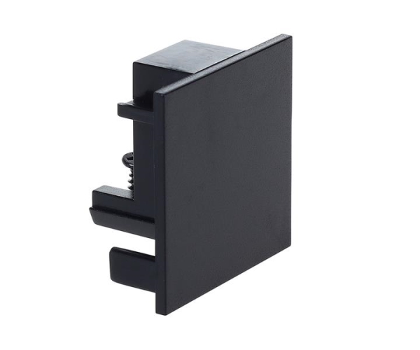 3 Fase Track End Cap - noir