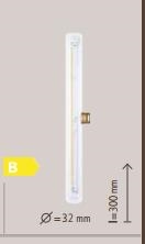 LED Linear Lamp soft clear , CRI/IRC : CRI+90, 2200 K, S14d, 270 lm