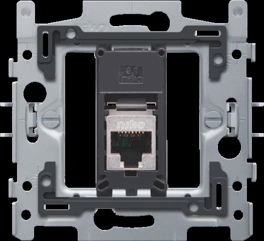 1 CONNEXION RJ45 STP CAT. 5E, PLAT, 60X71, GRIFFES