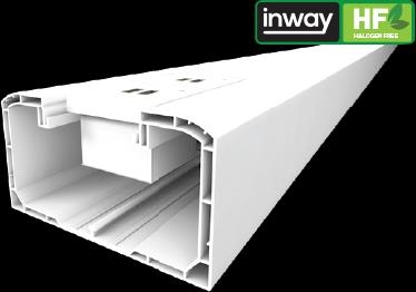 HF Inway Goulotte Murale  PVC Blanche 100X54  ral 9010  HALO FREE