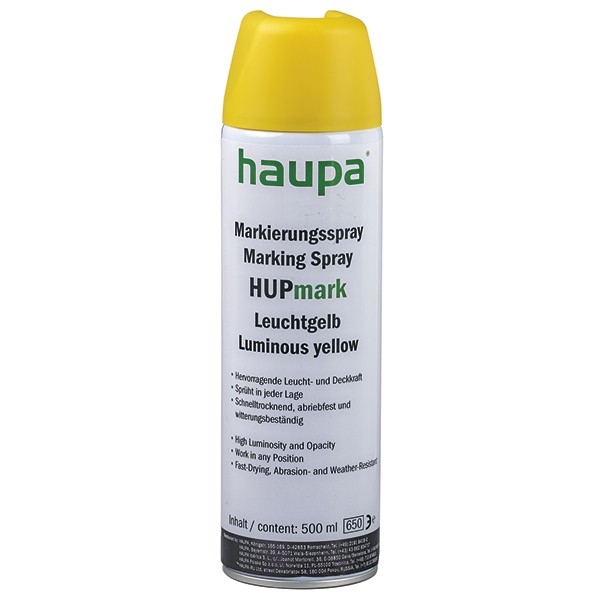 Marking spray "HUPmark" yellow aerosol 500 ml