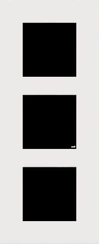 DRIEVOUDIGE AFDEKPLAAT MET 60MM CENTERAFSTAND, VERTICAAL