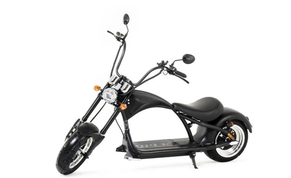 e-Rider moto éléctrique 2000W 60V/20Ah - Couleur : Noir Matte