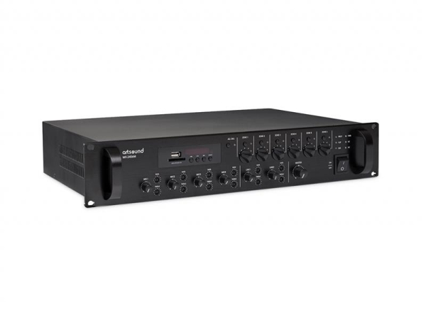 MX-2406M, mixer amplifier 6 zones, 100V, 19", 3U, 240W