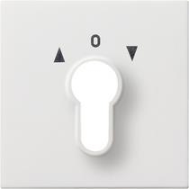 afd. sleutelsch./-drukc. Gira F100 z.wit